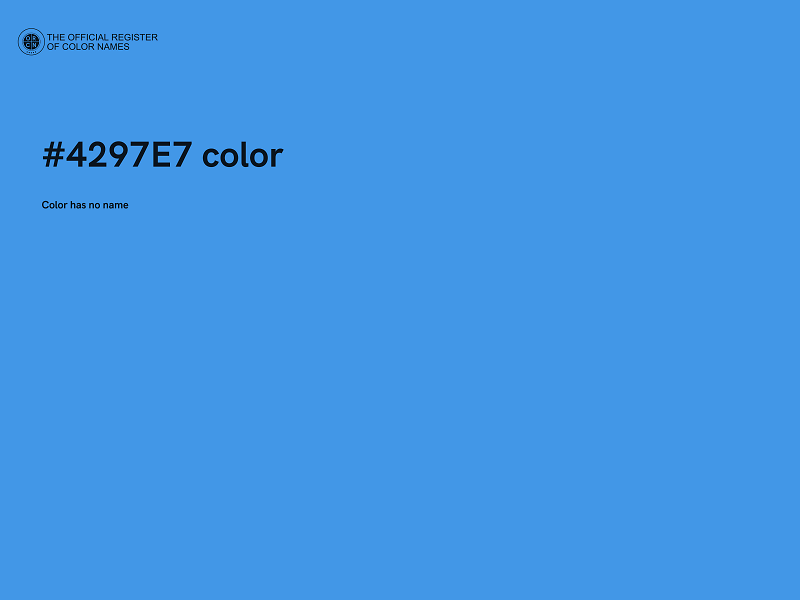 #4297E7 color image