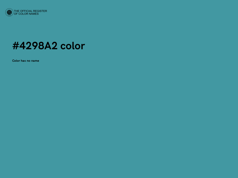#4298A2 color image