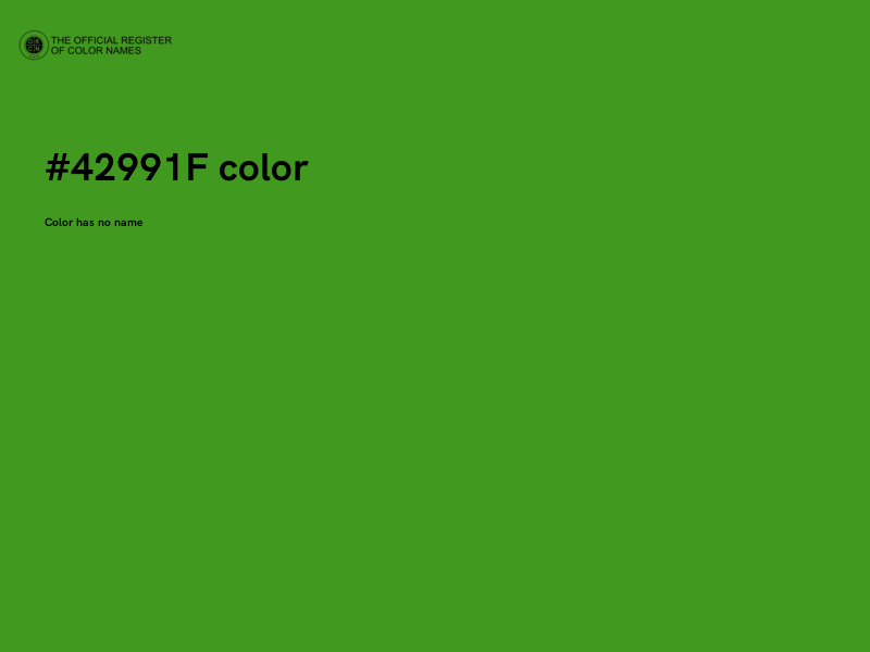 #42991F color image