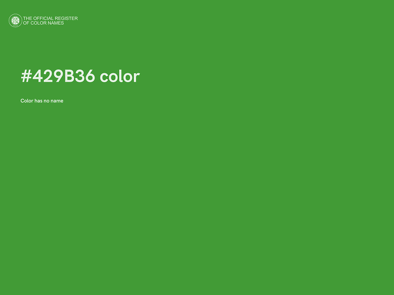 #429B36 color image