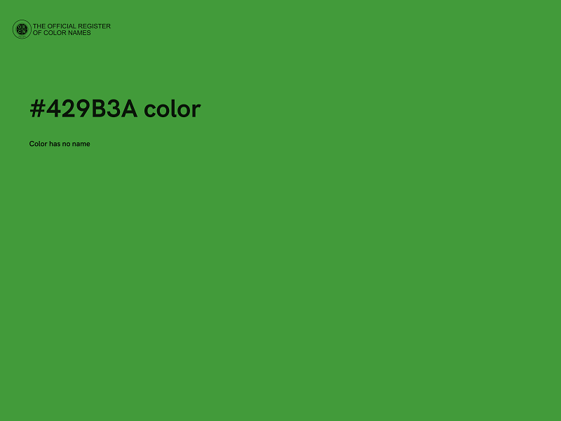 #429B3A color image