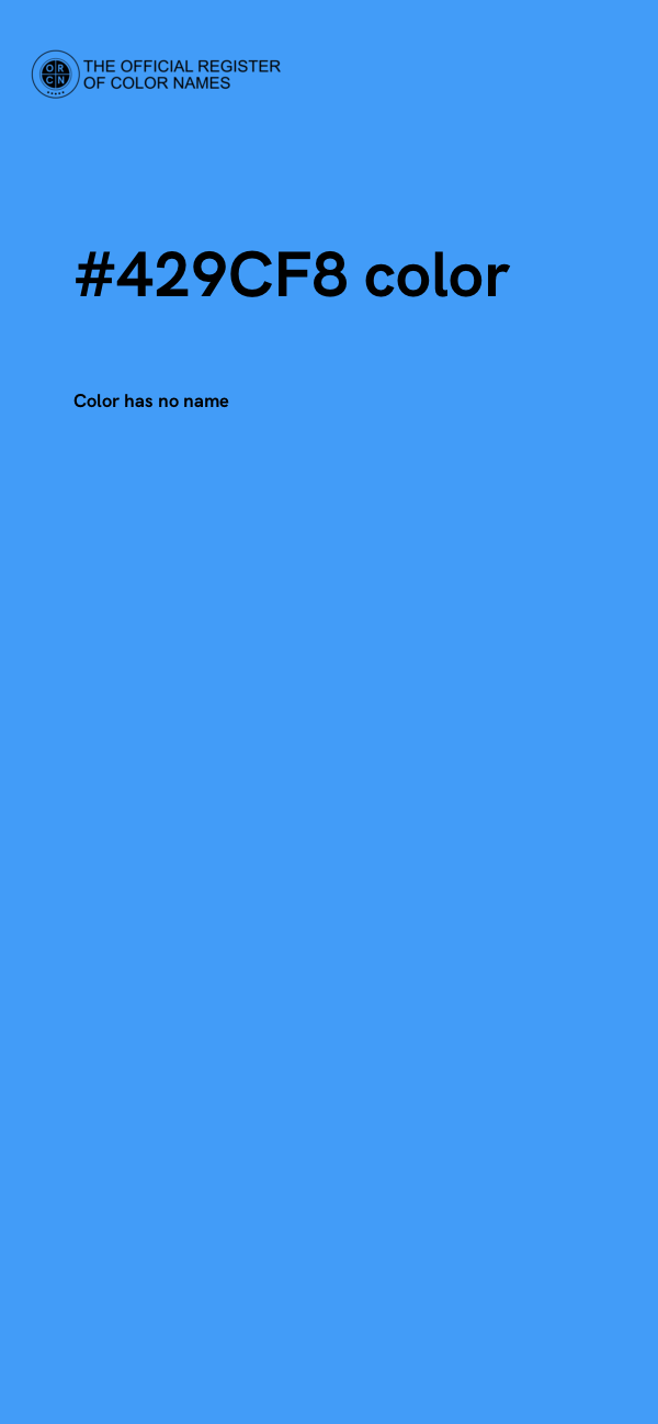 #429CF8 color image