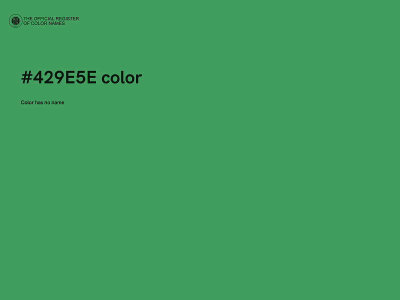 #429E5E color image