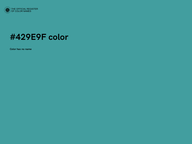 #429E9F color image