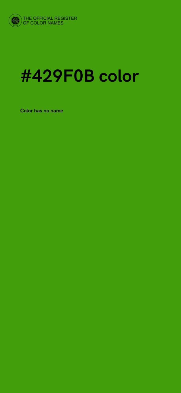 #429F0B color image