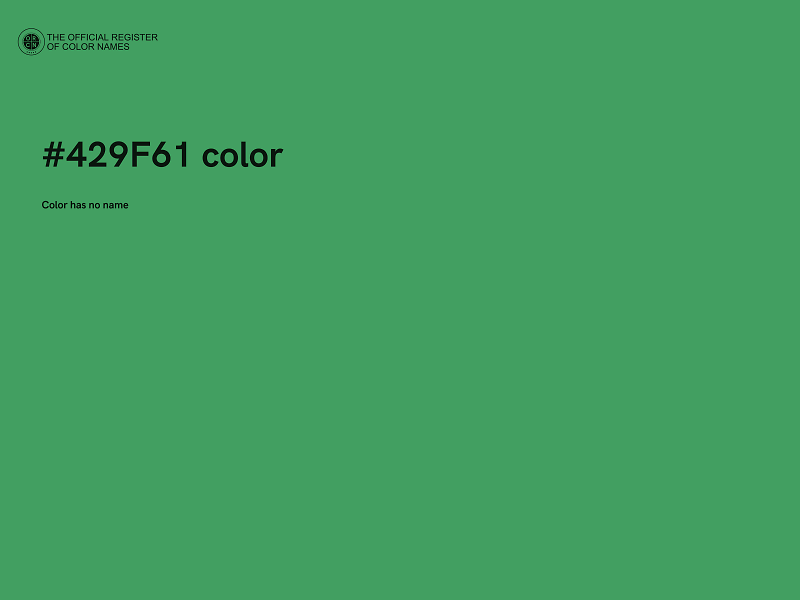 #429F61 color image
