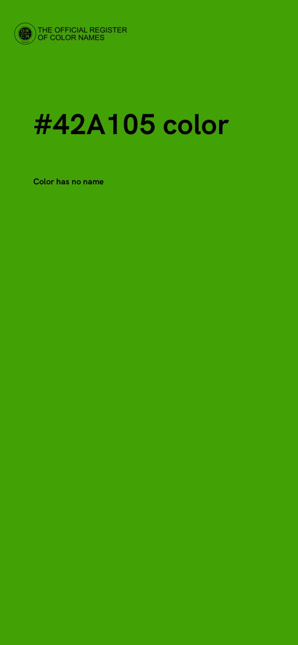 #42A105 color image