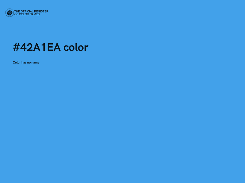 #42A1EA color image