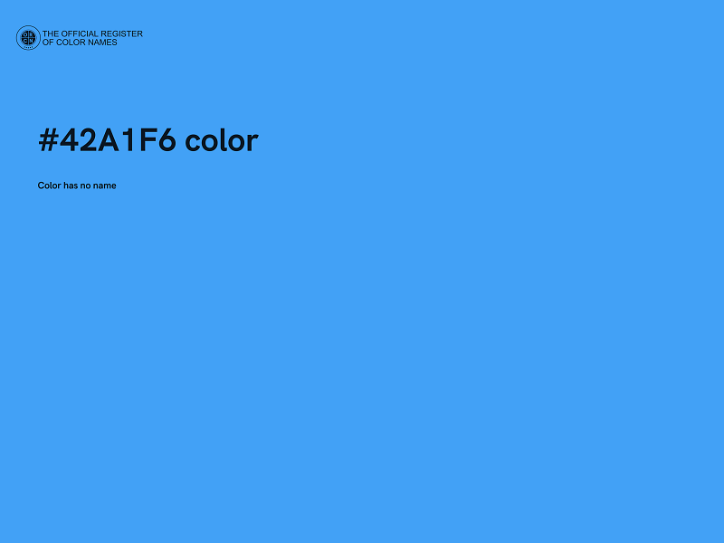 #42A1F6 color image