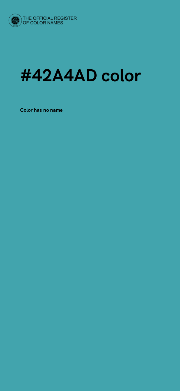 #42A4AD color image