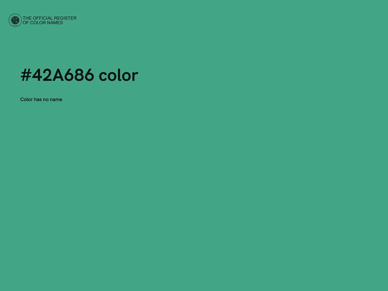 #42A686 color image