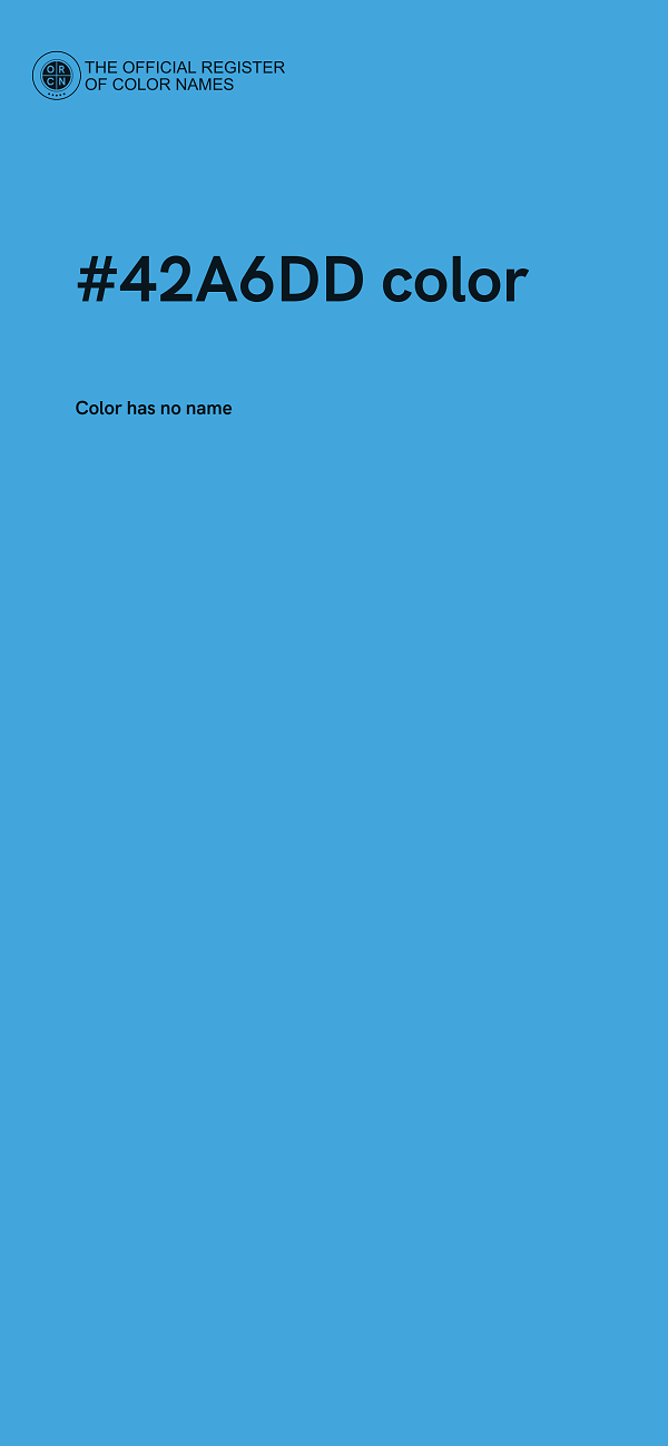 #42A6DD color image