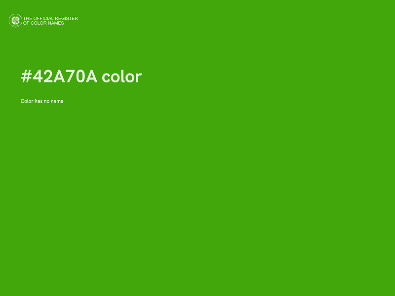 #42A70A color image