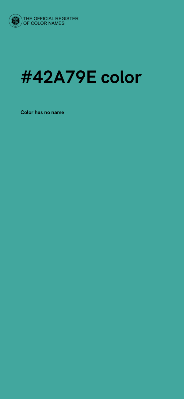 #42A79E color image