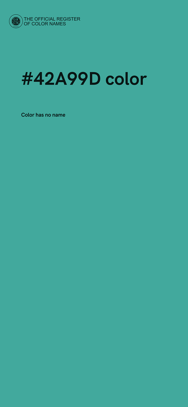 #42A99D color image