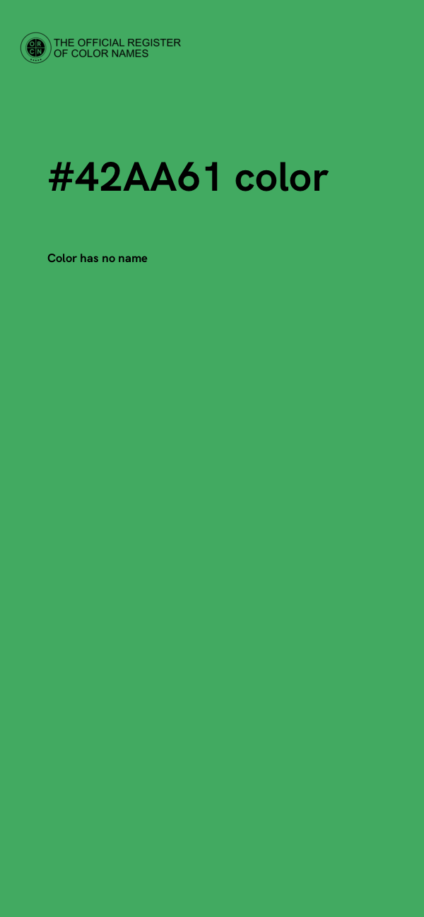 #42AA61 color image
