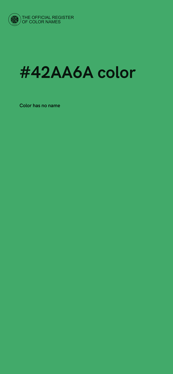 #42AA6A color image