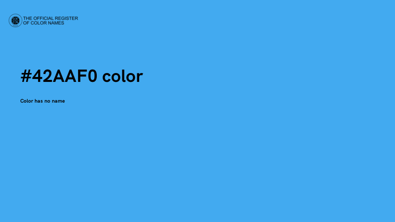 #42AAF0 color image