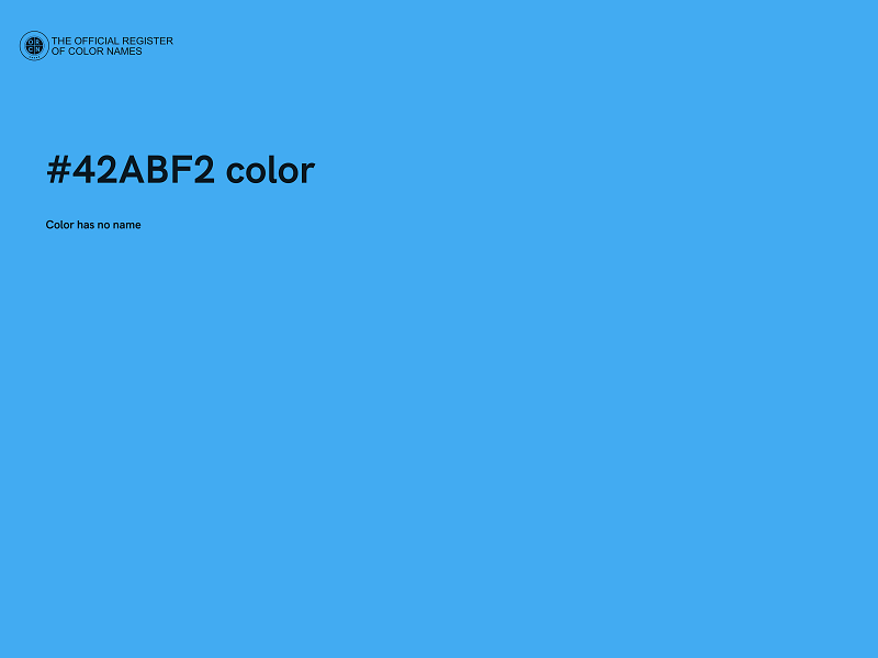 #42ABF2 color image