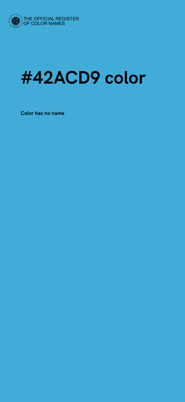#42ACD9 color image