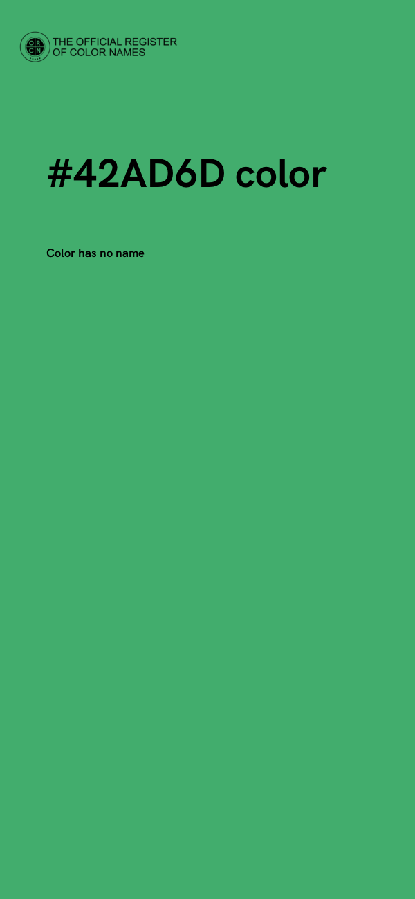 #42AD6D color image