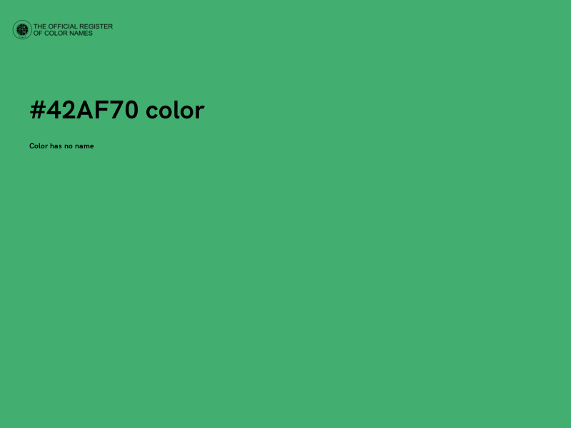 #42AF70 color image