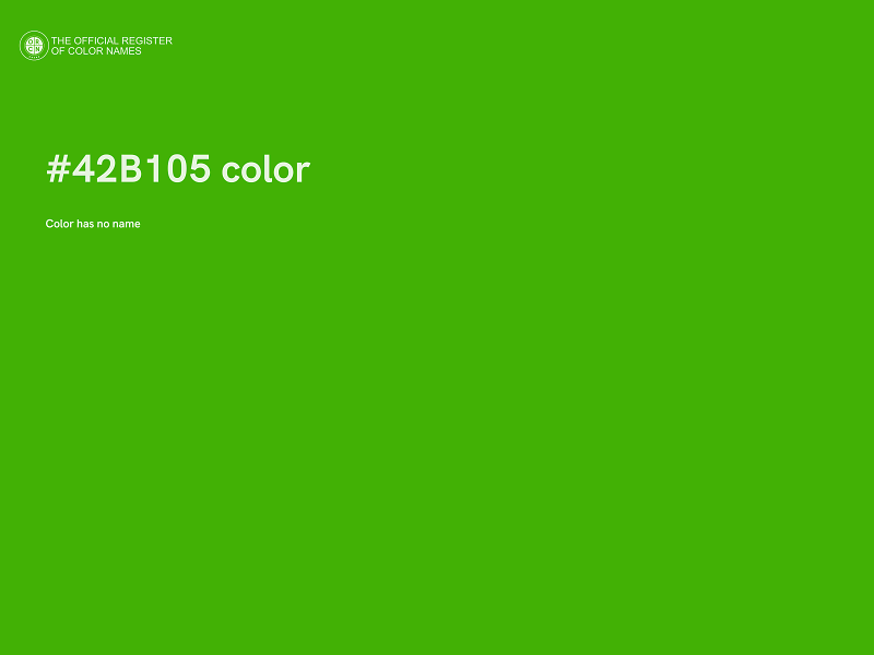 #42B105 color image