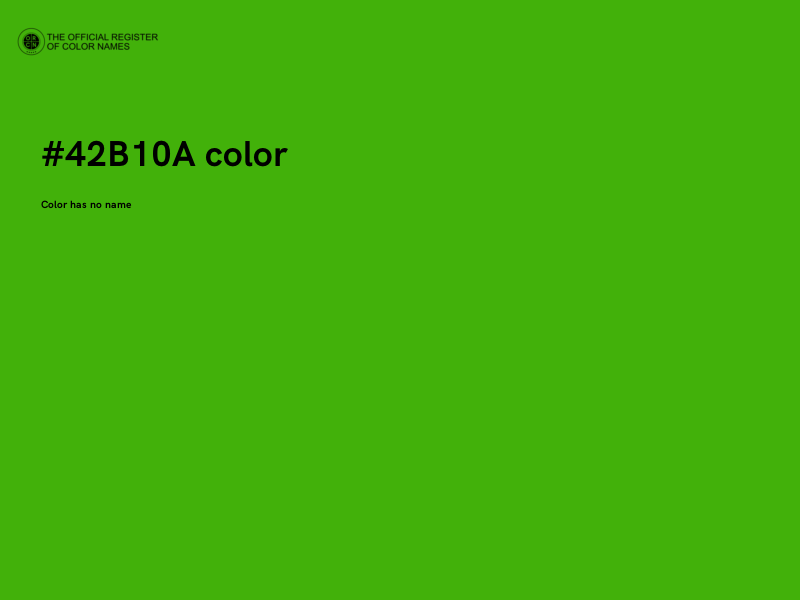 #42B10A color image
