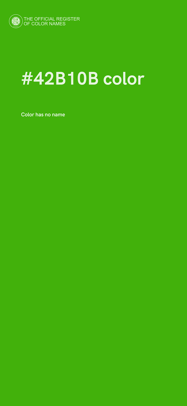 #42B10B color image