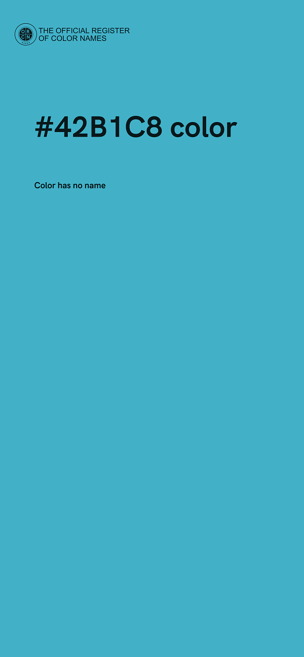 #42B1C8 color image