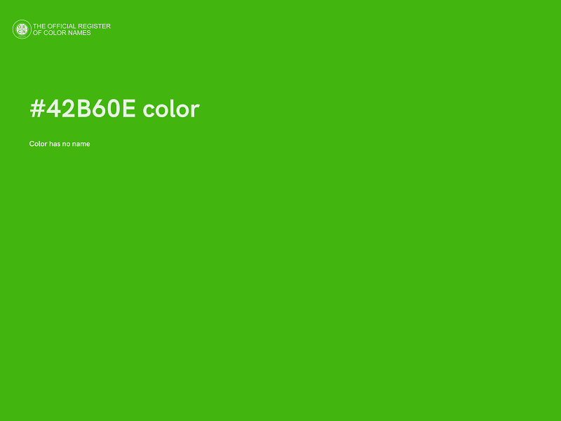 #42B60E color image