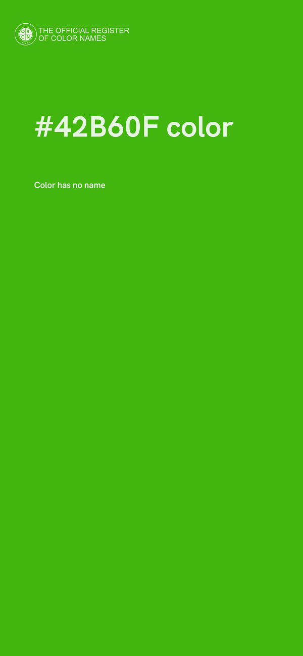 #42B60F color image