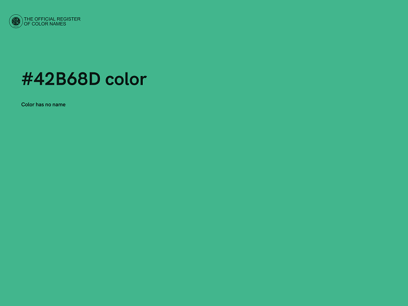 #42B68D color image