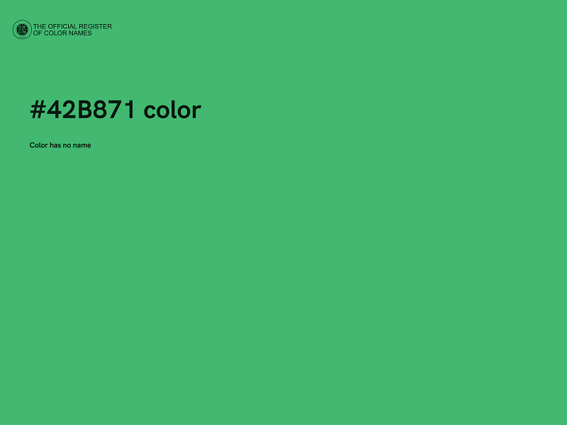 #42B871 color image