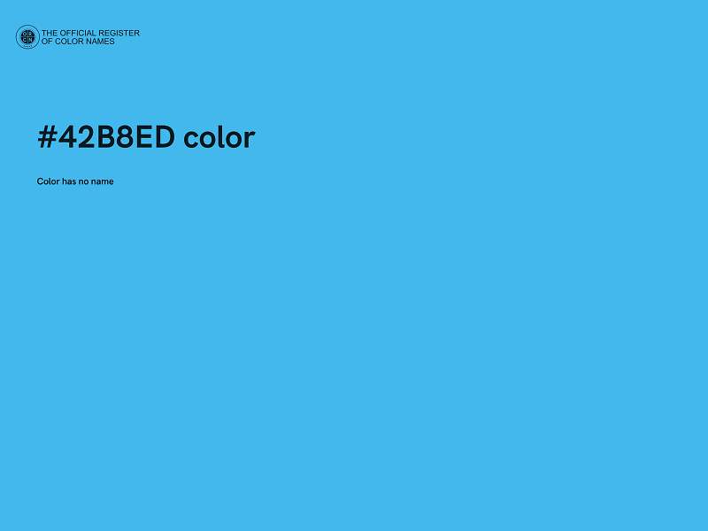 #42B8ED color image