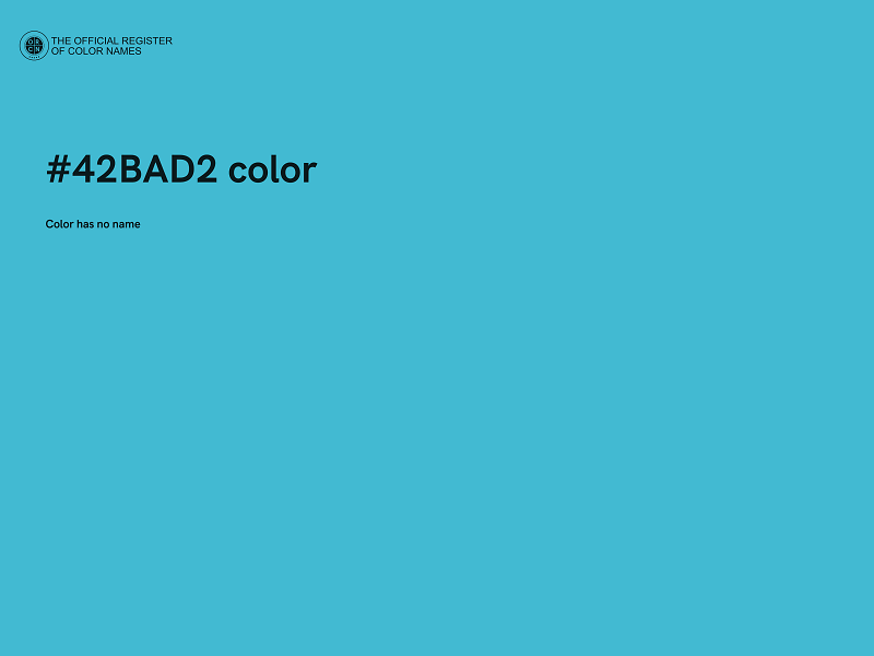 #42BAD2 color image