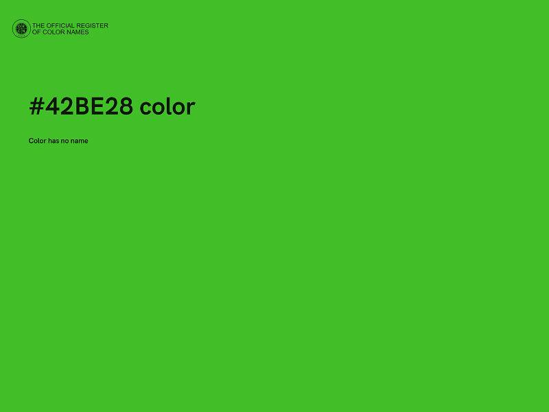 #42BE28 color image