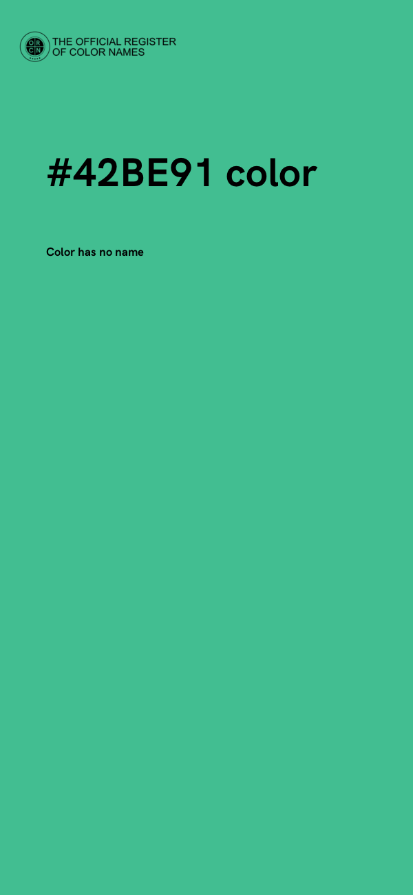 #42BE91 color image