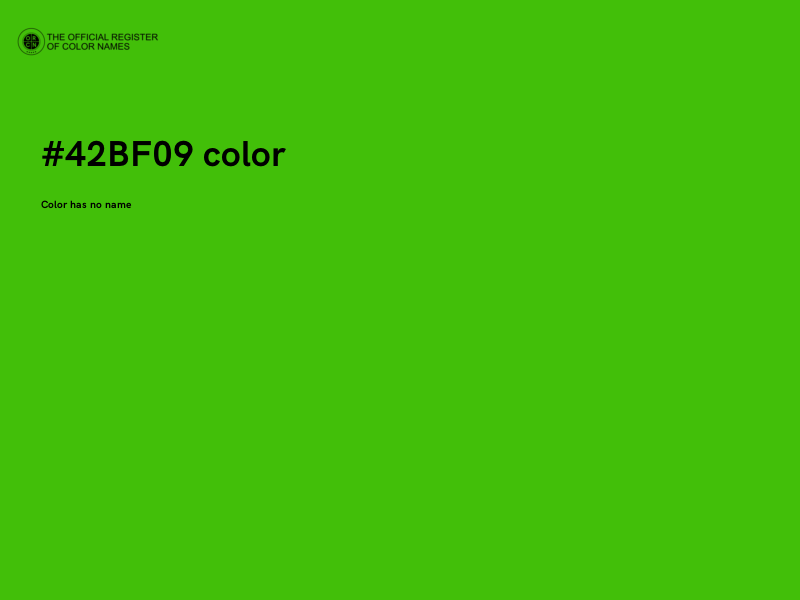#42BF09 color image