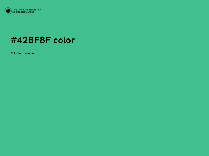 #42BF8F color image