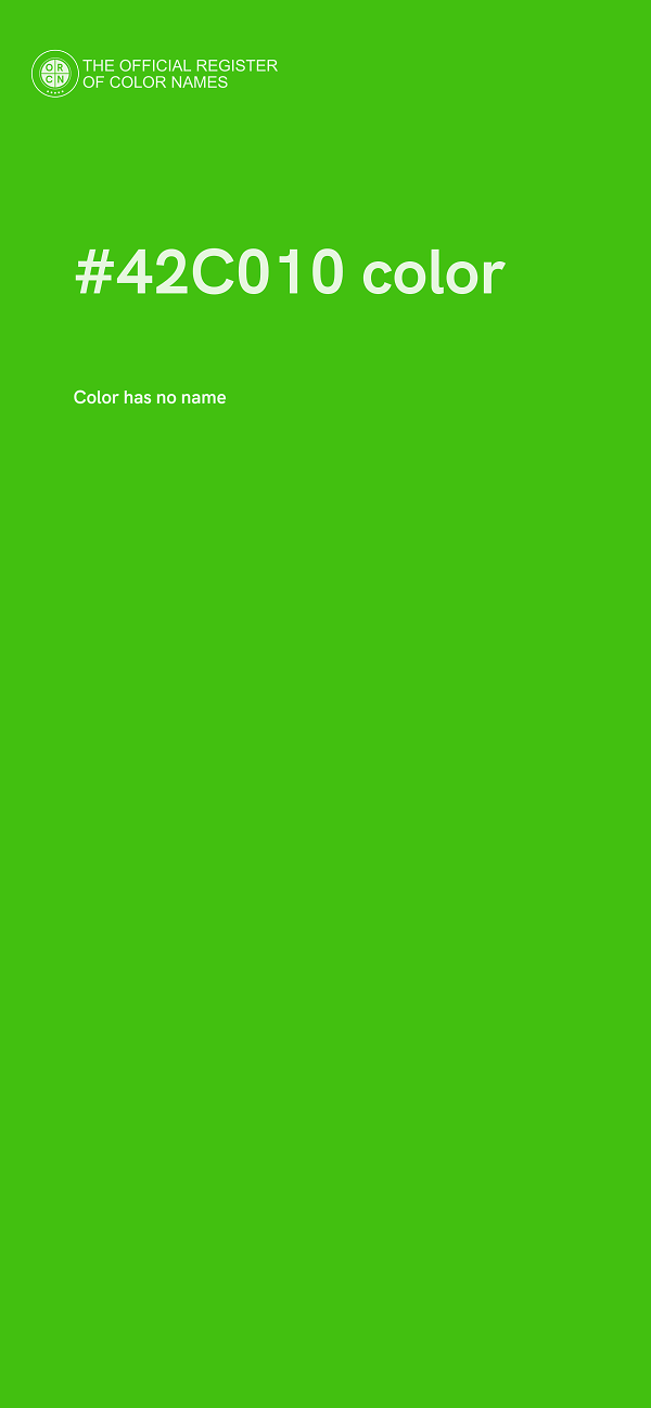 #42C010 color image