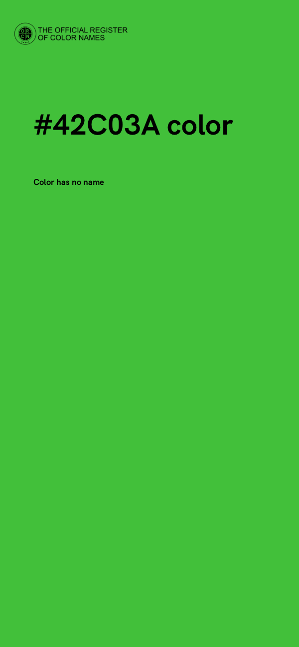 #42C03A color image