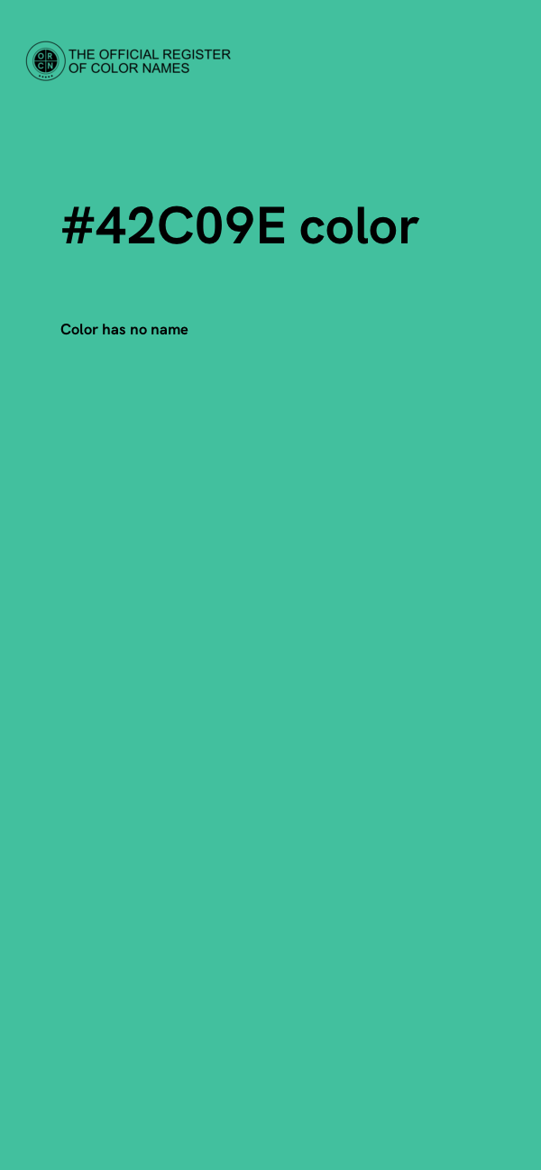 #42C09E color image