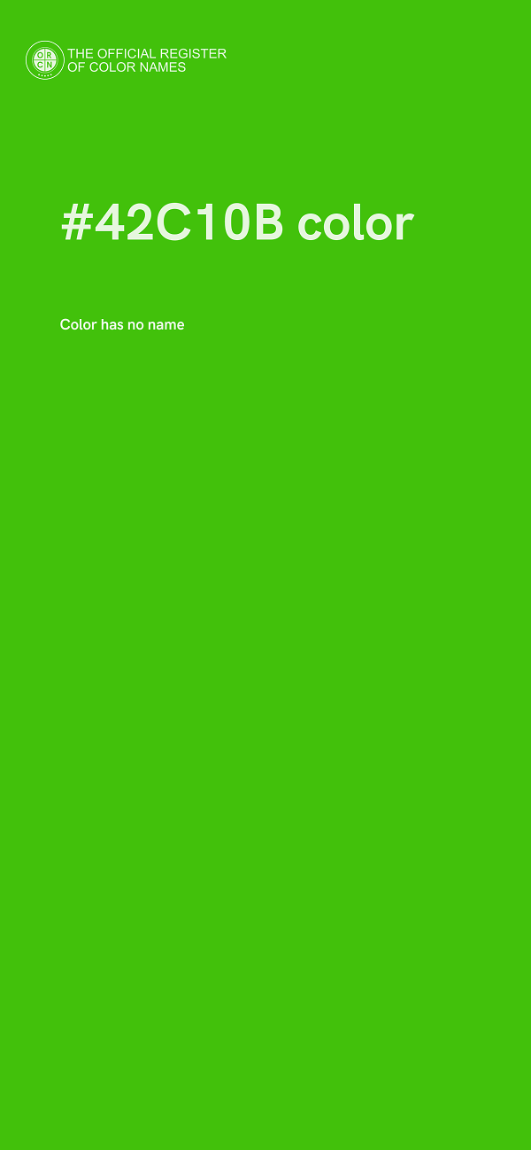 #42C10B color image