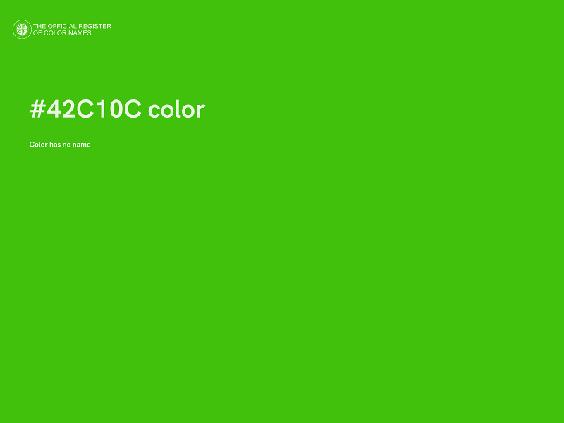 #42C10C color image
