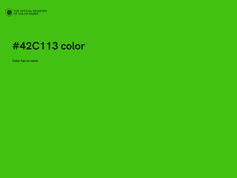 #42C113 color image