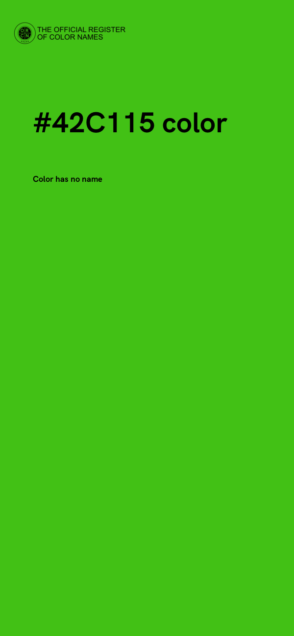 #42C115 color image