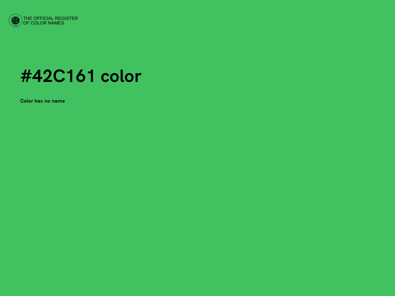 #42C161 color image