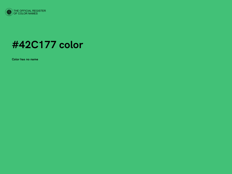 #42C177 color image