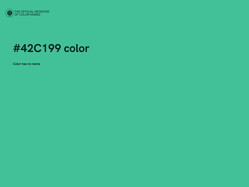 #42C199 color image